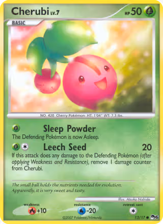 Cherubi 13/17 Pokemon card