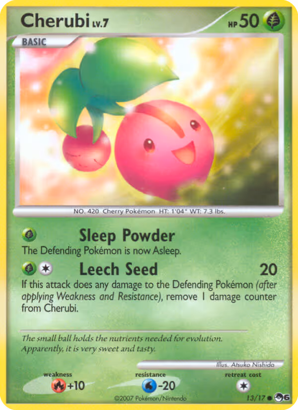 Cherubi 13/17 Pokemon card