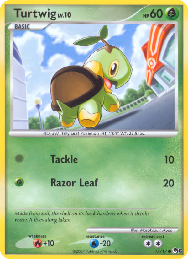 Turtwig 17/17 Pokemon card