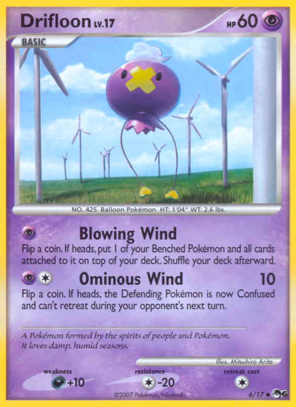 Drifloon 6/17 Pokemon card