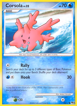 Corsola 13/17 Pokemon card