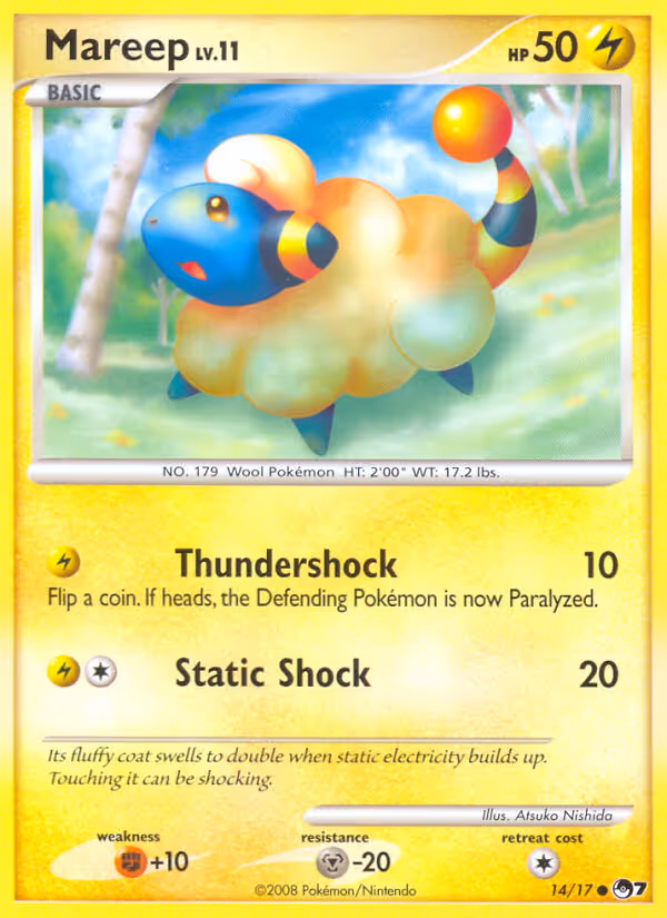 Mareep 14/17 Pokemon card