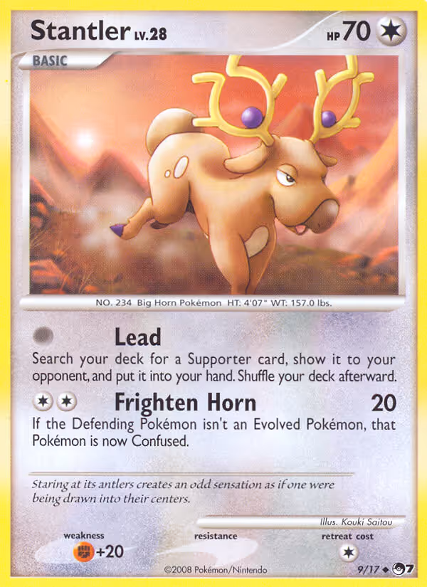 Stantler 9/17 Pokemon card