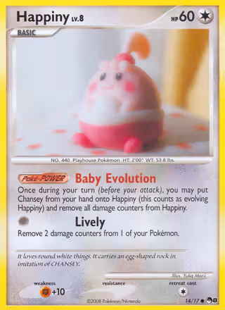Happiny 14/17 Pokemon card
