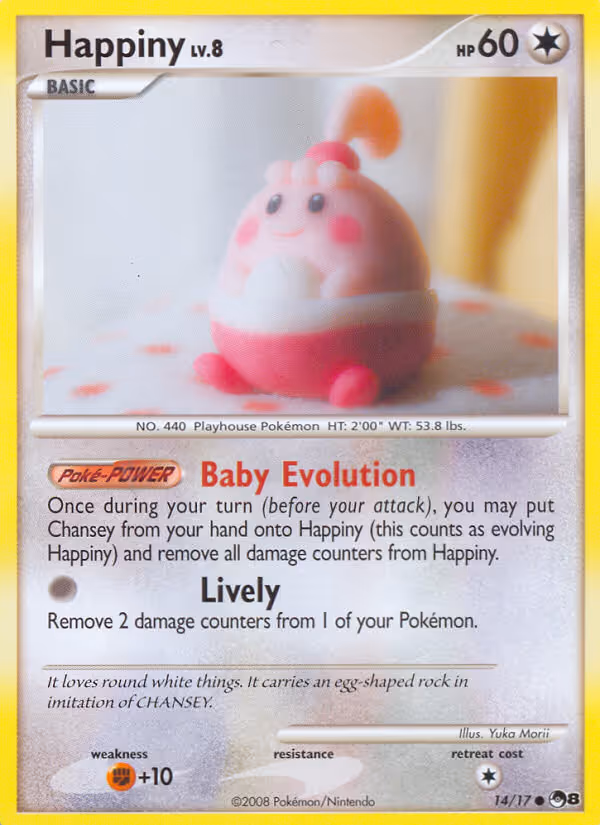 Happiny 14/17 Pokemon card