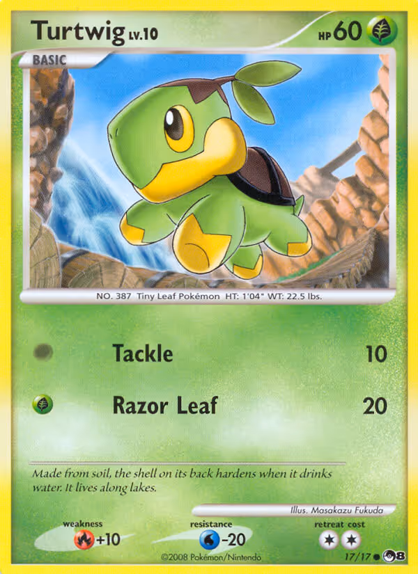Turtwig 17/17 Pokemon card
