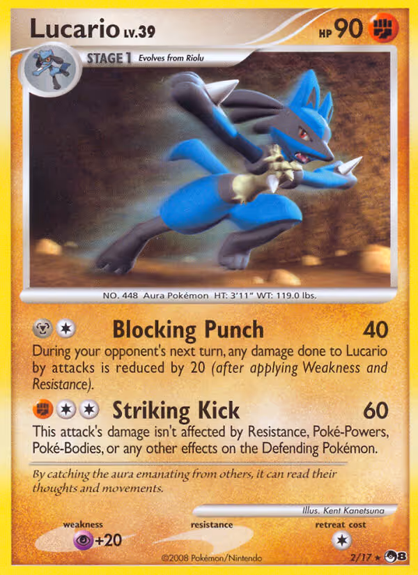 Lucario 2/17 Pokemon card