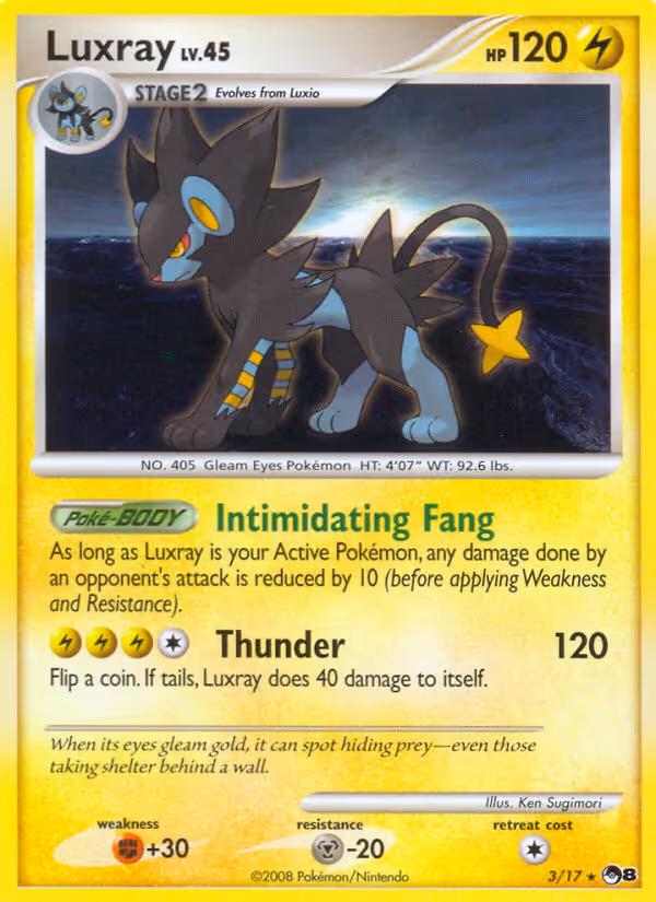 Luxray 3/17 Pokemon card