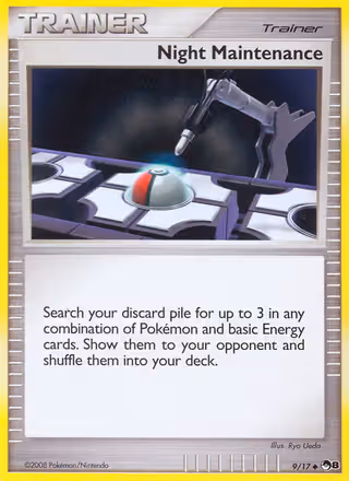 Night Maintenance 9/17 Pokemon card