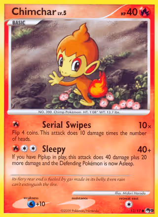 Chimchar 13/17 Pokemon card