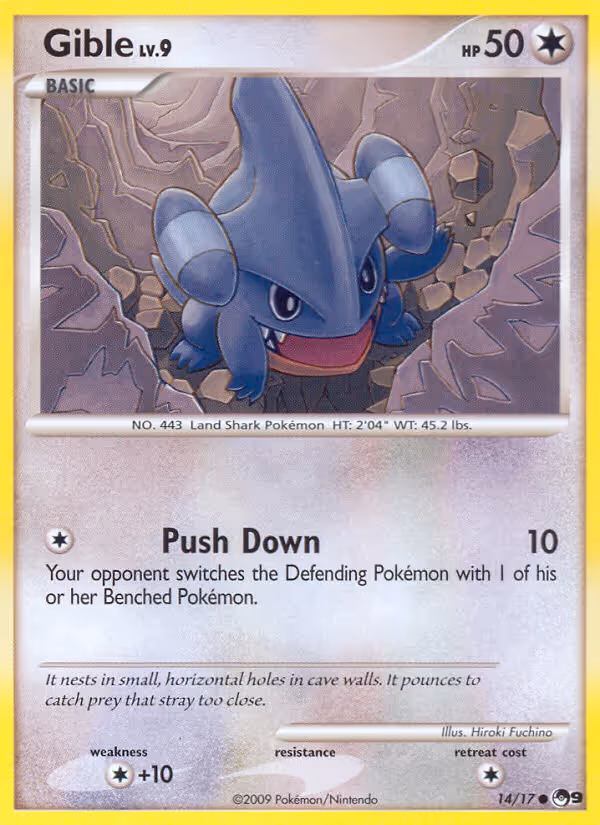 Gible 14/17 Pokemon card