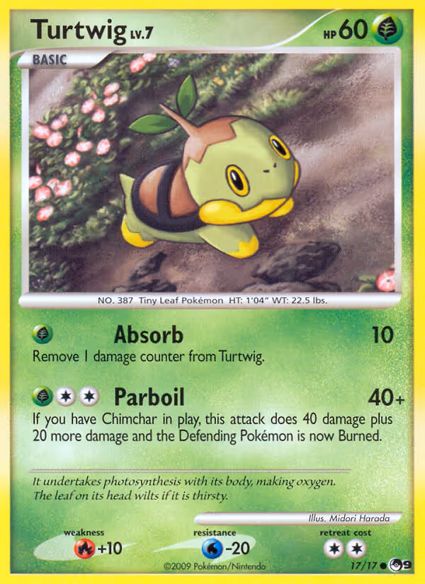 Turtwig 17/17 Pokemon card