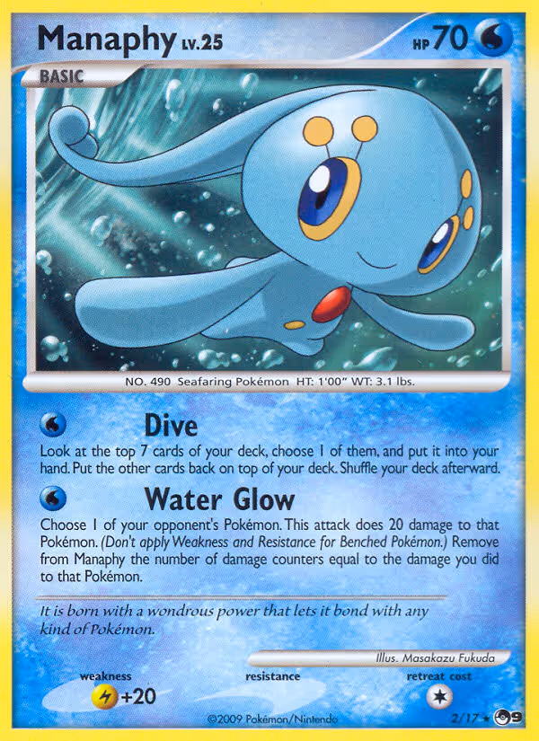 Manaphy 2/17 Pokemon card