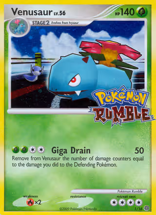 Venusaur 1/16 Pokemon card