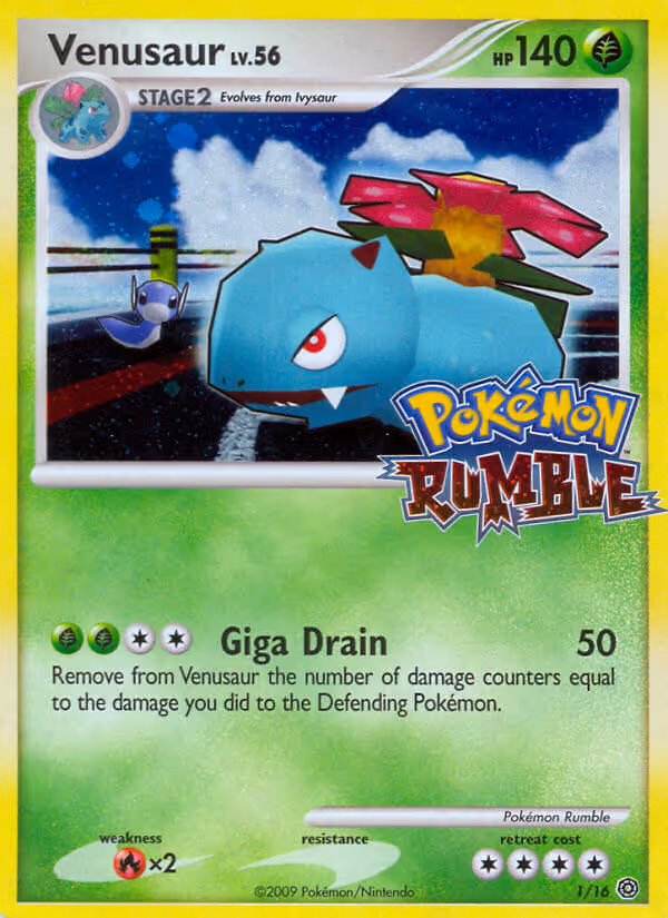 Venusaur 1/16 Pokemon card