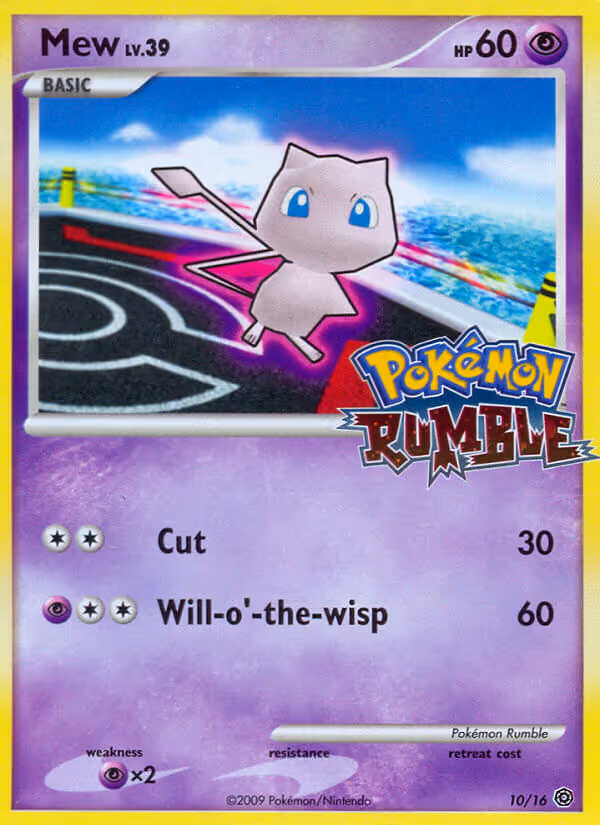 Mew 10/16 Pokemon card