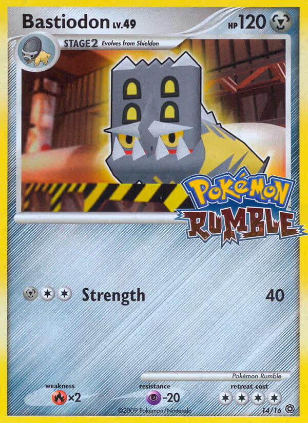 Bastiodon 14/16 Pokemon card