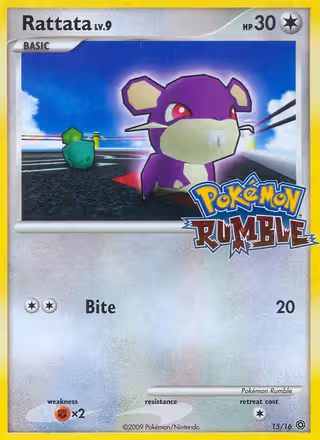 Rattata 15/16 Pokemon card