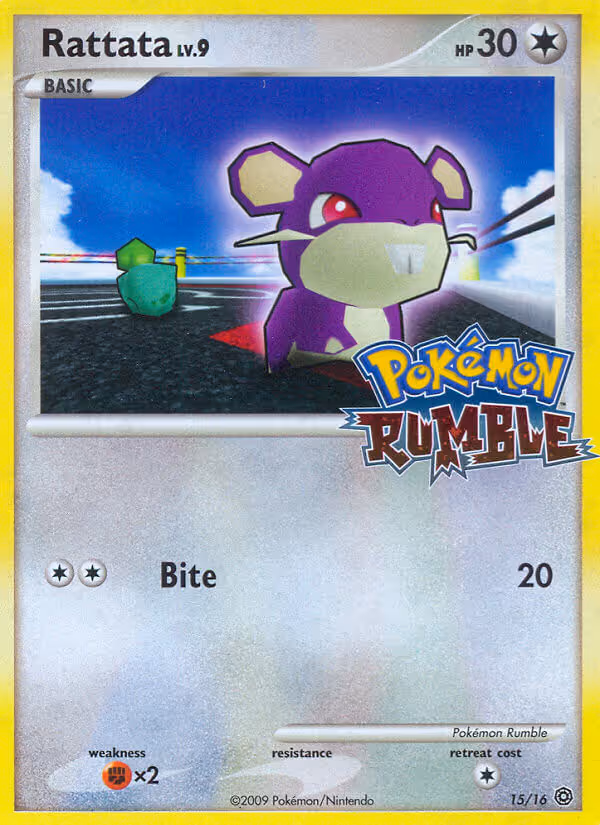 Rattata 15/16 Pokemon card