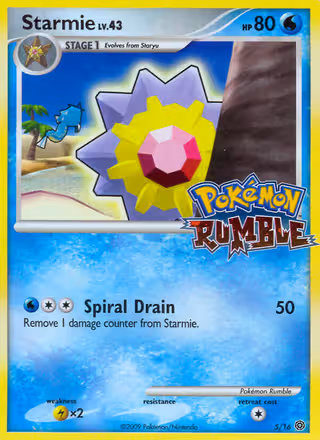 Starmie 5/16 Pokemon card