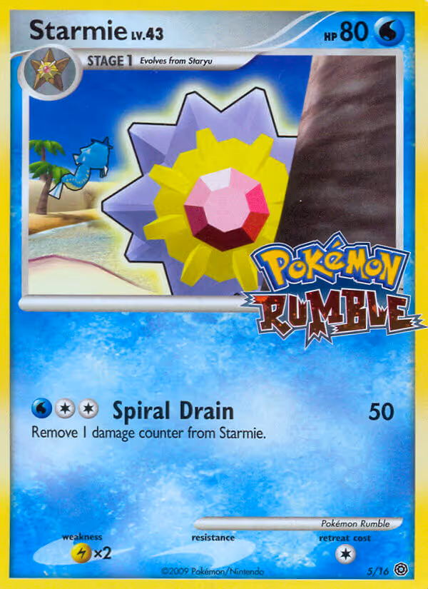 Starmie 5/16 Pokemon card