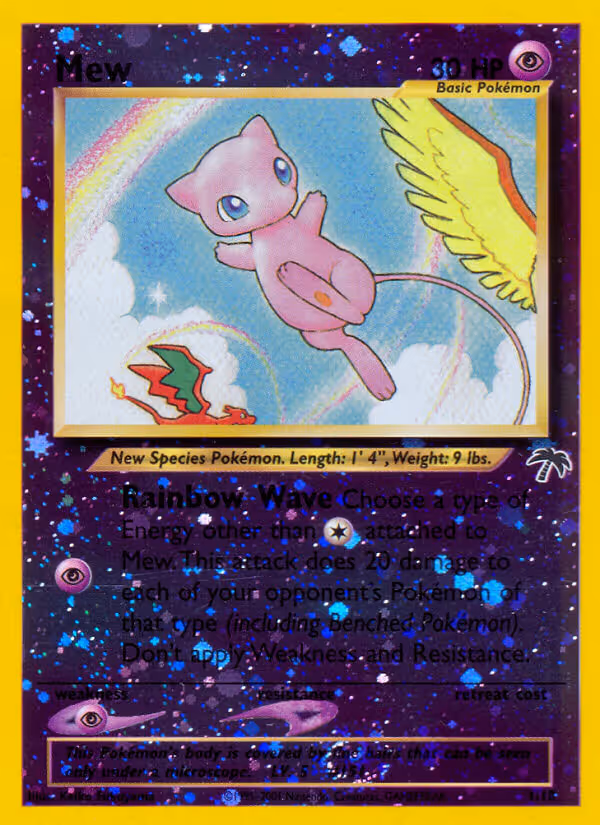 Mew 1/18 Pokemon card