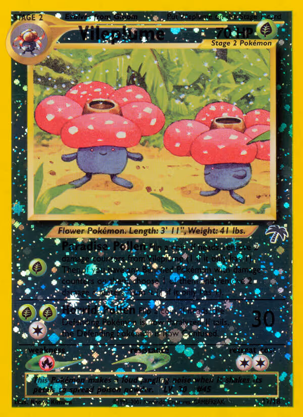 Vileplume 17/18 Pokemon card