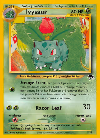 Ivysaur 5/18 Pokemon card