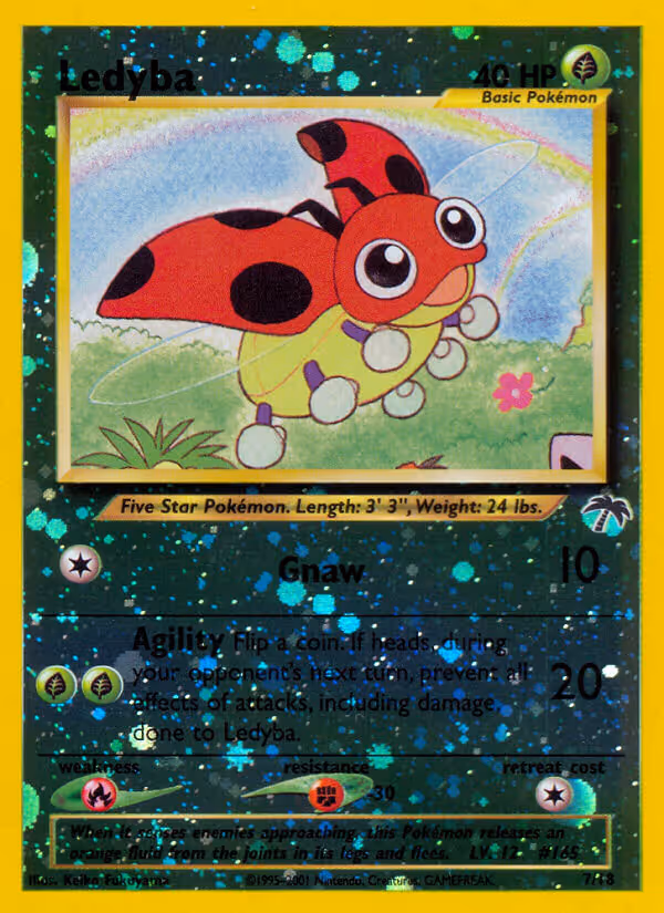 Ledyba 7/18 Pokemon card