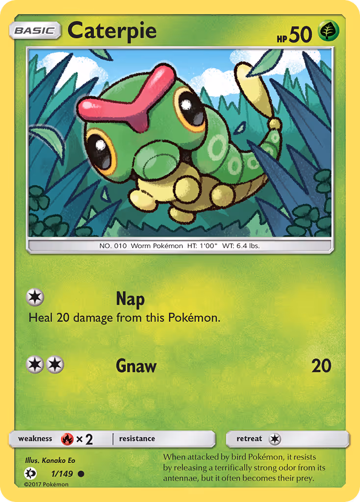 Caterpie 1/149 Pokemon card