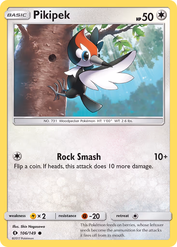Pikipek 106/149 Pokemon card