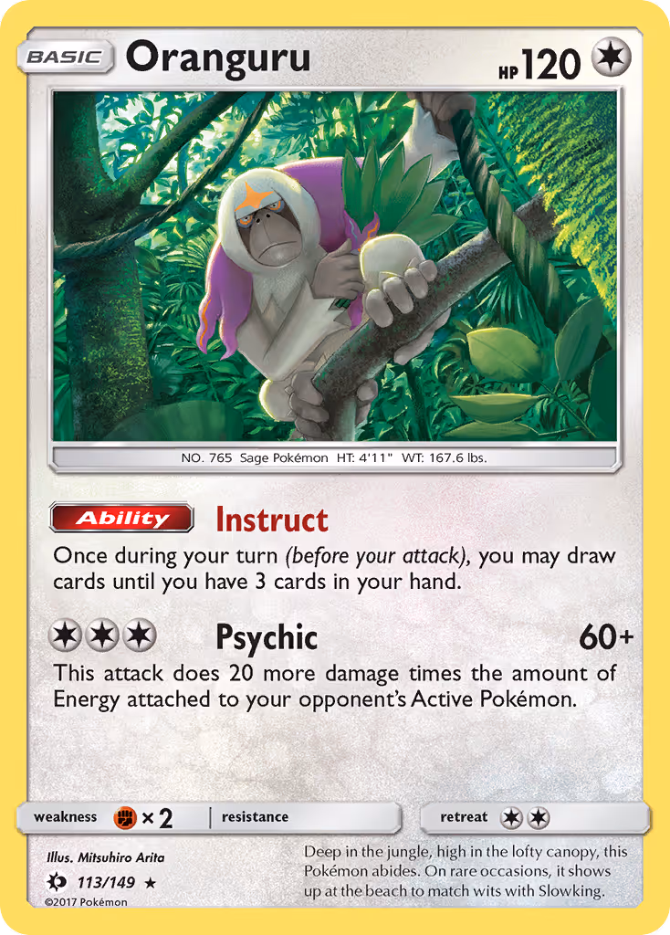 Oranguru 113/149 Pokemon card