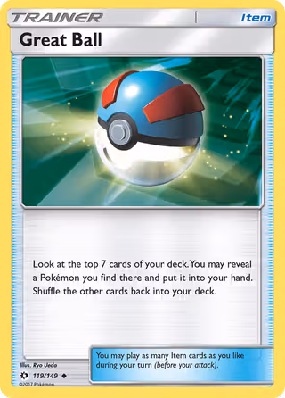 Great Ball 119/149 Pokemon card