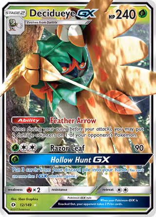 Decidueye GX 12/149 Pokemon card