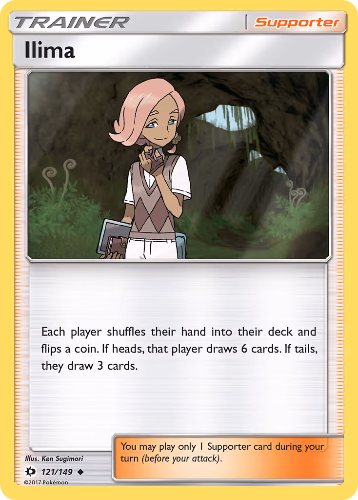 Ilima 121/149 Pokemon card
