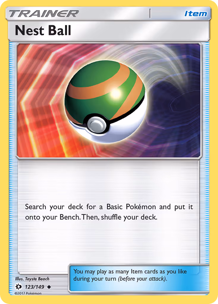 Nest Ball 123/149 Pokemon card