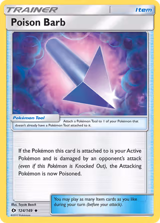 Poison Barb 124/149 Pokemon card