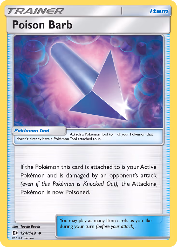 Poison Barb 124/149 Pokemon card