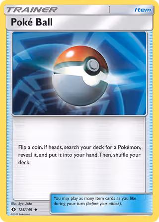 Poké Ball 125/149 Pokemon card