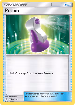 Potion 127/149 Pokemon card