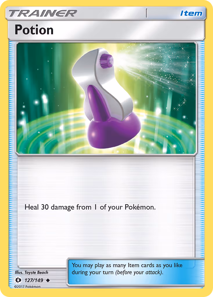 Potion 127/149 Pokemon card