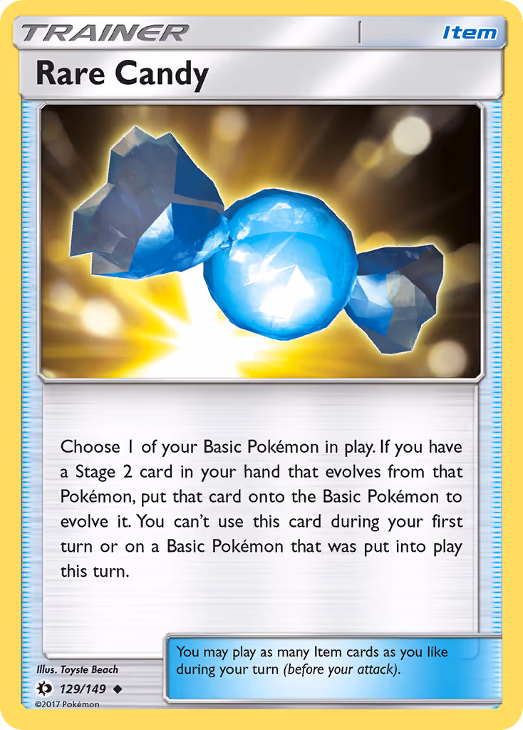 Rare Candy 129/149 Pokemon card