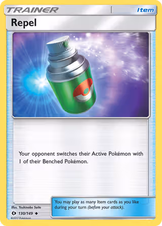 Repel 130/149 Pokemon card