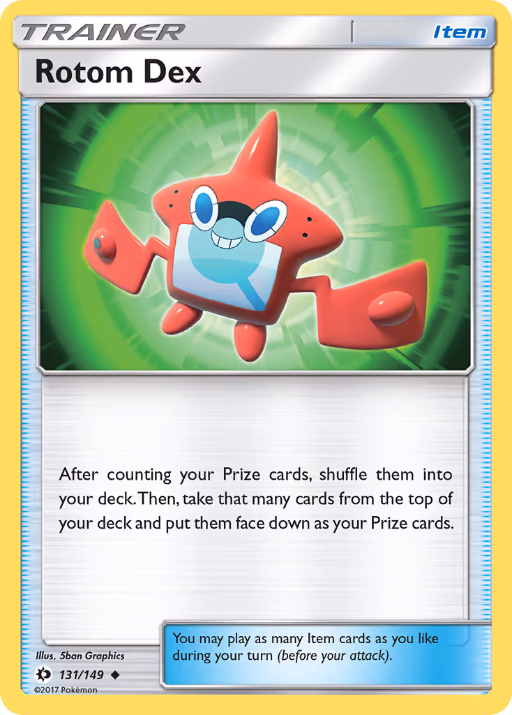 Rotom Dex 131/149 Pokemon card
