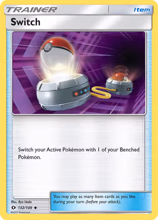 Switch 132/149 Pokemon card