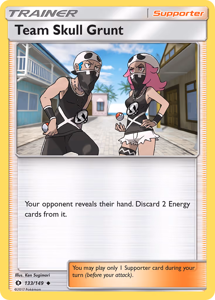 Team Skull Grunt 133/149 Pokemon card