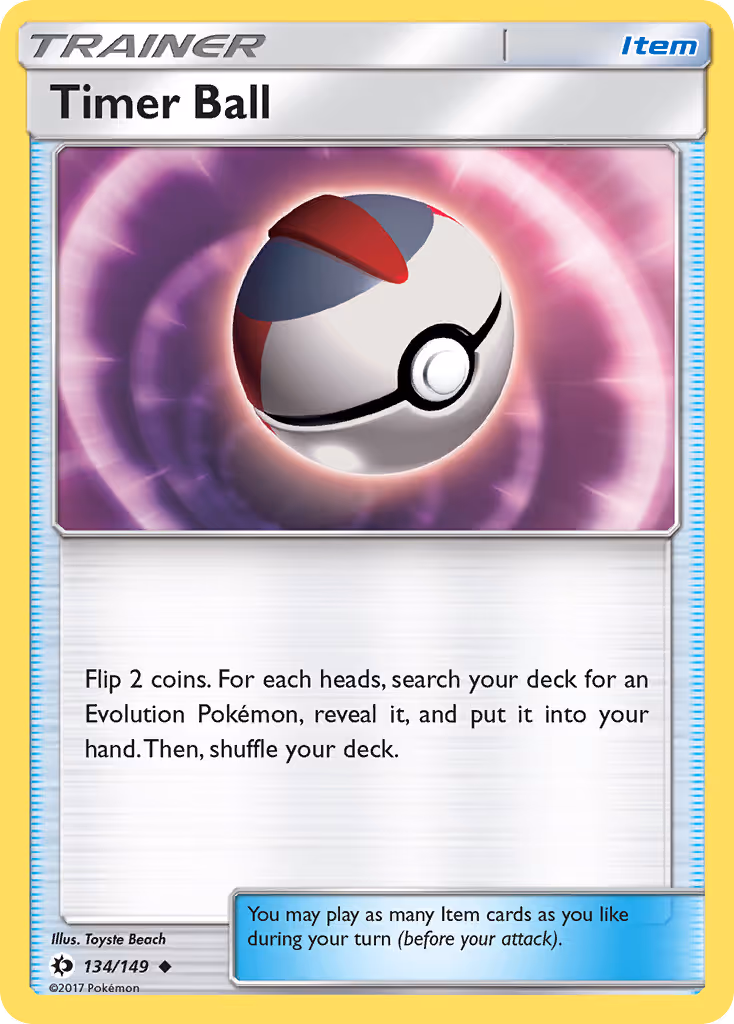 Timer Ball 134/149 Pokemon card