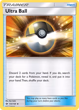 Ultra Ball 135/149 Pokemon card