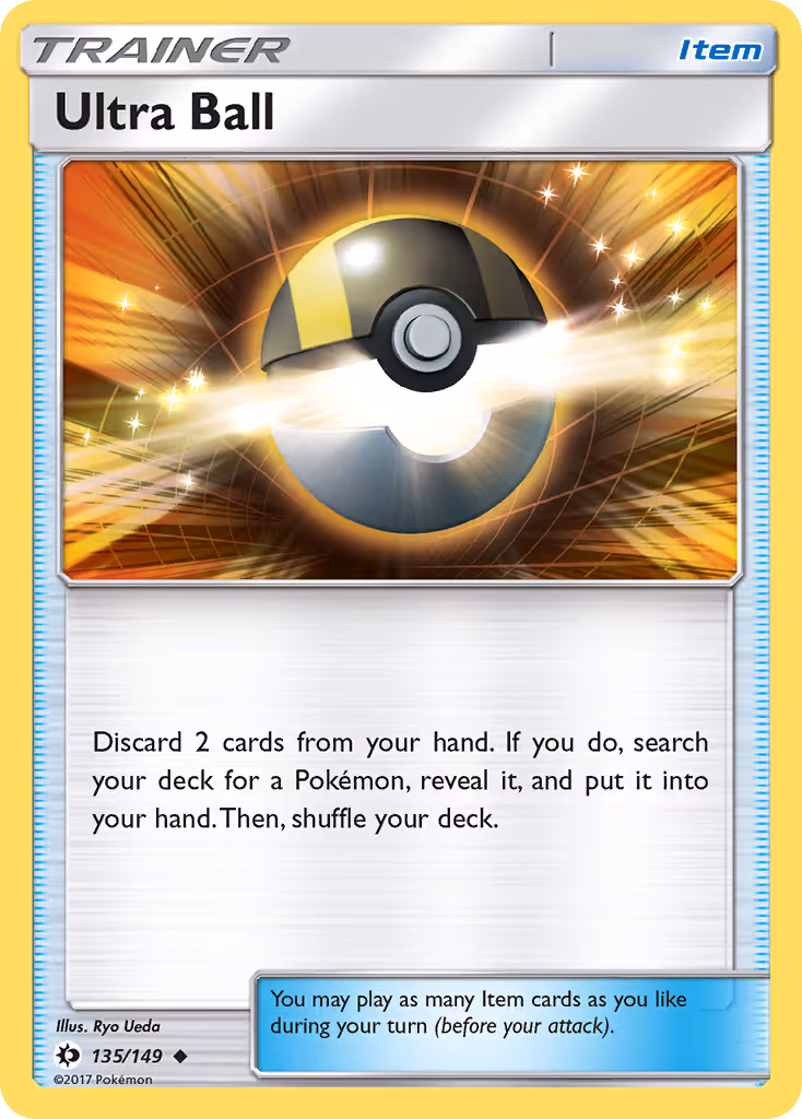 Ultra Ball 135/149 Pokemon card