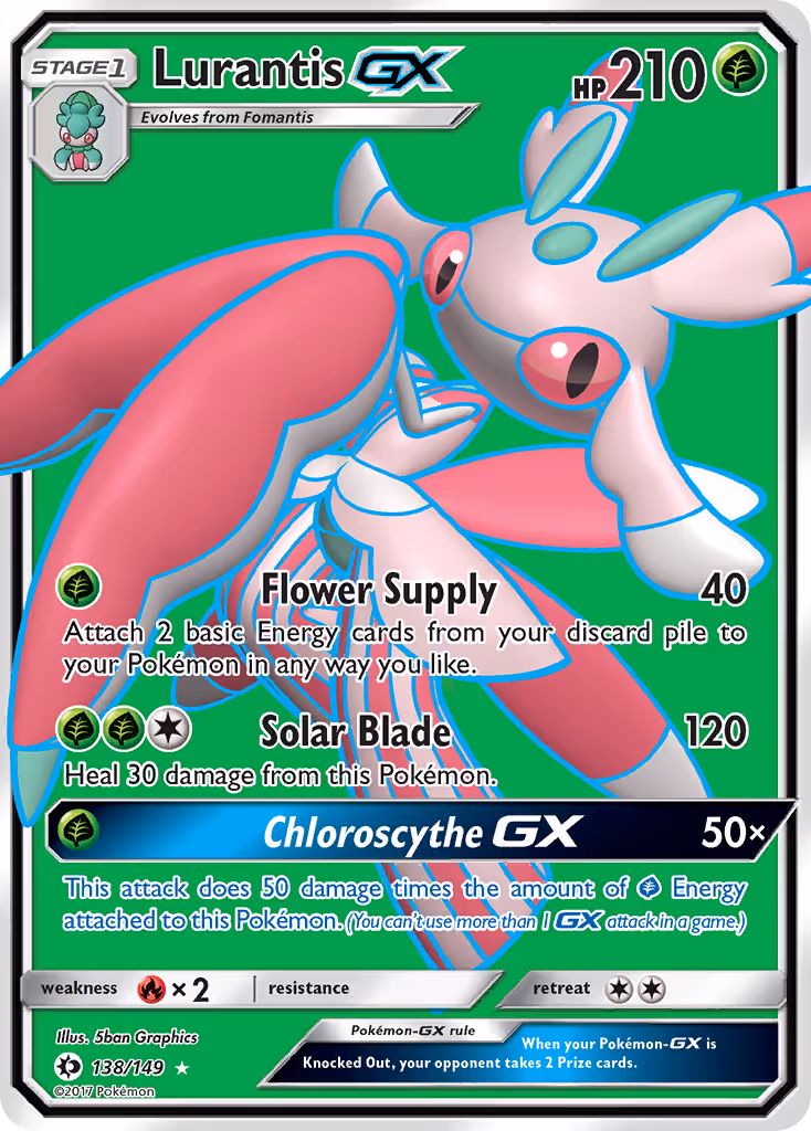 Lurantis GX 138/149 Pokemon card